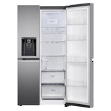 LG 630 L 3 Star Frost Free Smart Inverter Wi-Fi Double Door Side by Side Refrigerator (GL-L257CPZ3, Shiny Steel, Convertible, Door Cooling, Multi Air Flow | With Water &amp; Ice Dispenser)