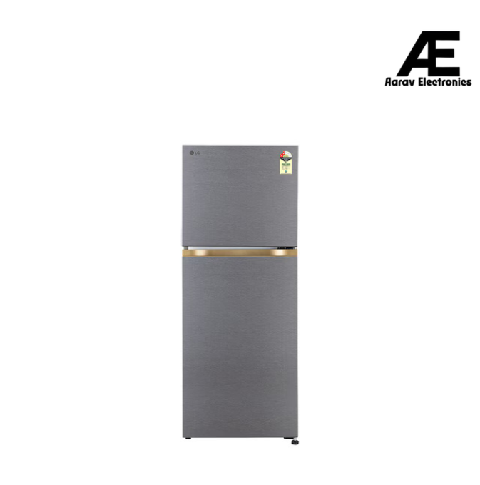LG 225L 2 Star Double Door Refrigerator with Smart Inverter Compressor, Auto Smart Connect & Multi Air Flow, Dazzle Steel (GL-N252YDSY)