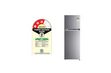 LG 246L Double Door Refrigerator with Multi Air Flow, Auto Smart Connect™, Dazzle Steel, 3 Star GL-N262SDSX