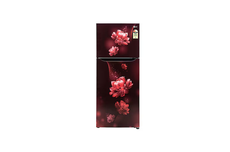 LG GL-N292BSCY 242L, 2 Star, Smart Inverter Compressor, Scarlet Charm Finish, Frost-Free Double Door Refrigerator