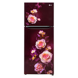 LG 242 L Frost Free Double Door 2 Star Refrigerator with Smart Inverter Compressor and Multi Air Flow  (Scarlet Bloom, GL-N292DSBY)