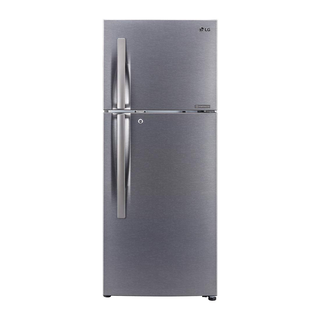 LG 260 L 2 Star Frost Free Inverter Double Door Refrigerator (GL-N292RDSY, Grey, Dazzle Steel)