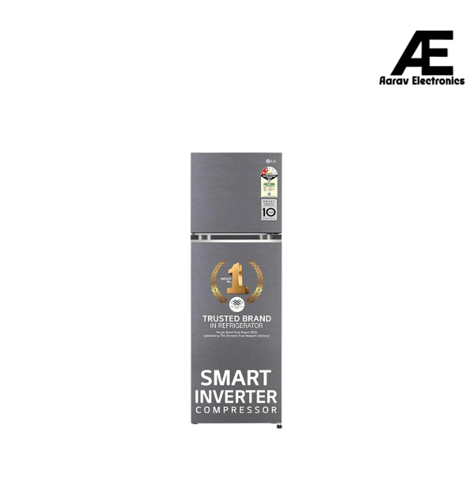 LG 343 L 2 Frost-Free Smart Inverter Compressor Double Door Refrigerator Appliance (GL-N382SDSY, Dazzle Steel, Multi Air Flow Cooling, 2023 Model)