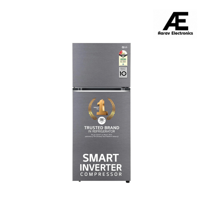LG 398 L 2 Star Frost-Free Smart Inverter Double Door Refrigerator (, GL-N422SDSY, Dazzle Steel, Express Freeze, Gross Volume â€“ 423 Ltr.), Free 1 Year Extended warranty
