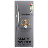 LG 240 L 2 Star Smart Inverter Frost-Free Double Door Refrigerator Appliance (GL-S292RDSY, Dazzle Steel, Convertible, Gross Volume - 260 L)
