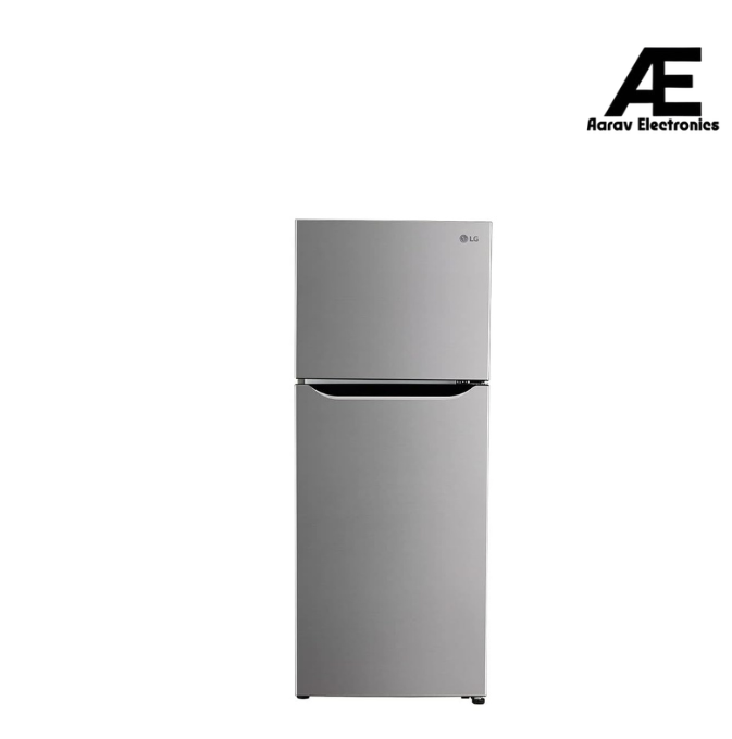 LG 260 Litres 2 Star Double Door Frost Free Refrigerator (GL-S292SPZY, Shiny Steel)