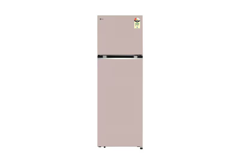 LG 272L Double Door Refrigerator, Convertible, Smart Diagnosis™, Clay Pink Finish, 2 Star GL-S312SCPY
