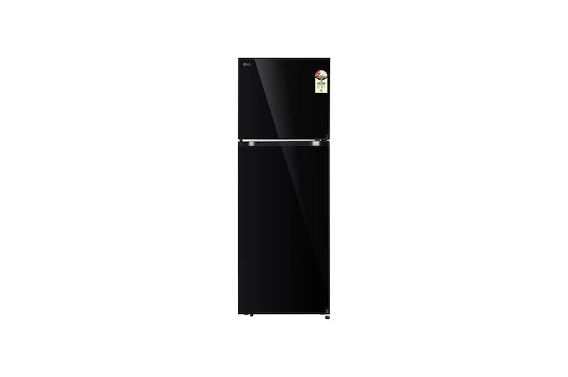 LG 343 Litres 2 Star Frost Free Double Door Convertible Refrigerator with Smart Diagnosis (GL-S382SBMY, Black Mirror)