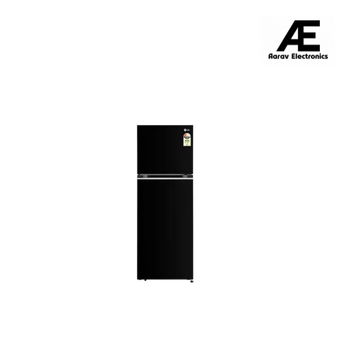LG 343L Double Door Refrigerator, Convertible, Smart Inverter Compressor, Auto Smart Connect, Ebony Sheen Finish, 2 Star (Open Box / Without Box)