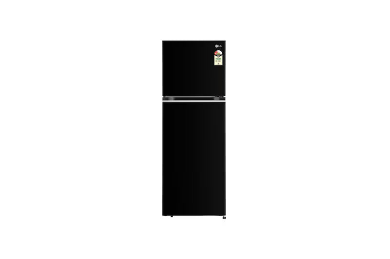 LG 380L Double Door Refrigerator, Convertible, Smart Diagnosis™, Ebony Sheen Finish, 2 Star GL-S412SESY