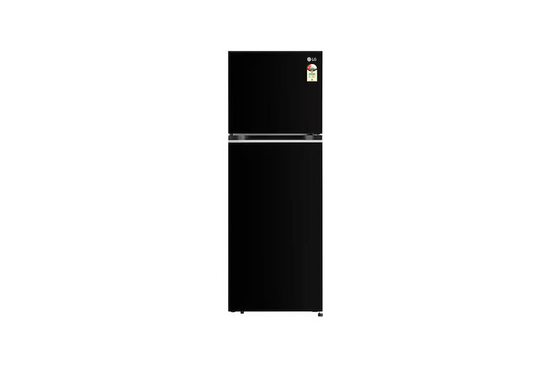 LG 398L Double Door Refrigerator, Smart Inverter Compressor, MOIST ‘N’ FRESH, Ebony Sheen, 2 Star GL-S422SESY