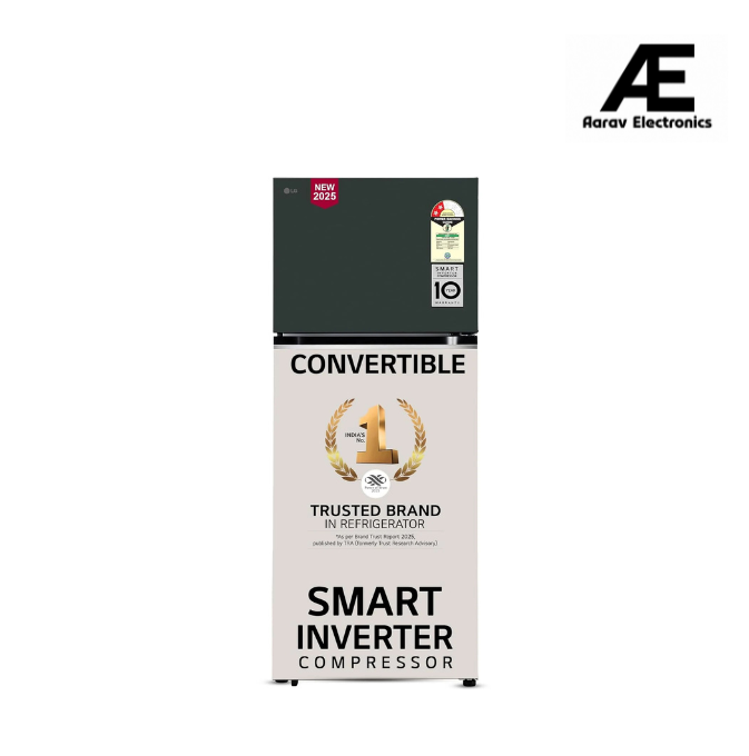 G 398 L, 2 Star, Convertible, Smart Inverter Compressor, Frost Free Double Door Refrigerator (GL-S422SETY, Emerald Tango, Express Freeze, Objet Collection, Auto Smart Connect)