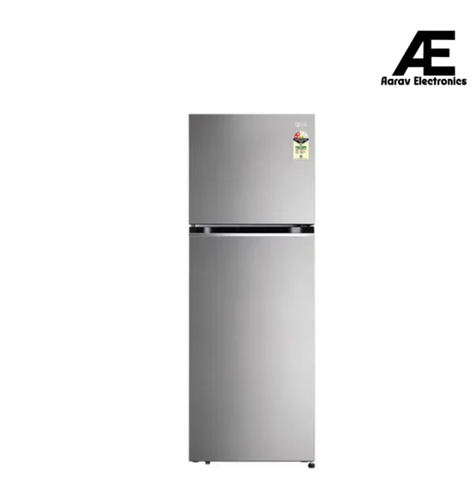 LG GLT3826SNPZ 380L 2 Star Frost Free Double Door Refrigerator | Convertible Freezer | Smart Inverter Compressor | Multi Air Flow | Shiny Steel