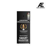 LG 380 L 3 Star Frost-Free Smart Inverter Wi-Fi Double Door Refrigerator Appliance (GL-T412VESX, Ebony Sheen, Convertible &amp; Door Cooling+, Gross Volume- 408 L)