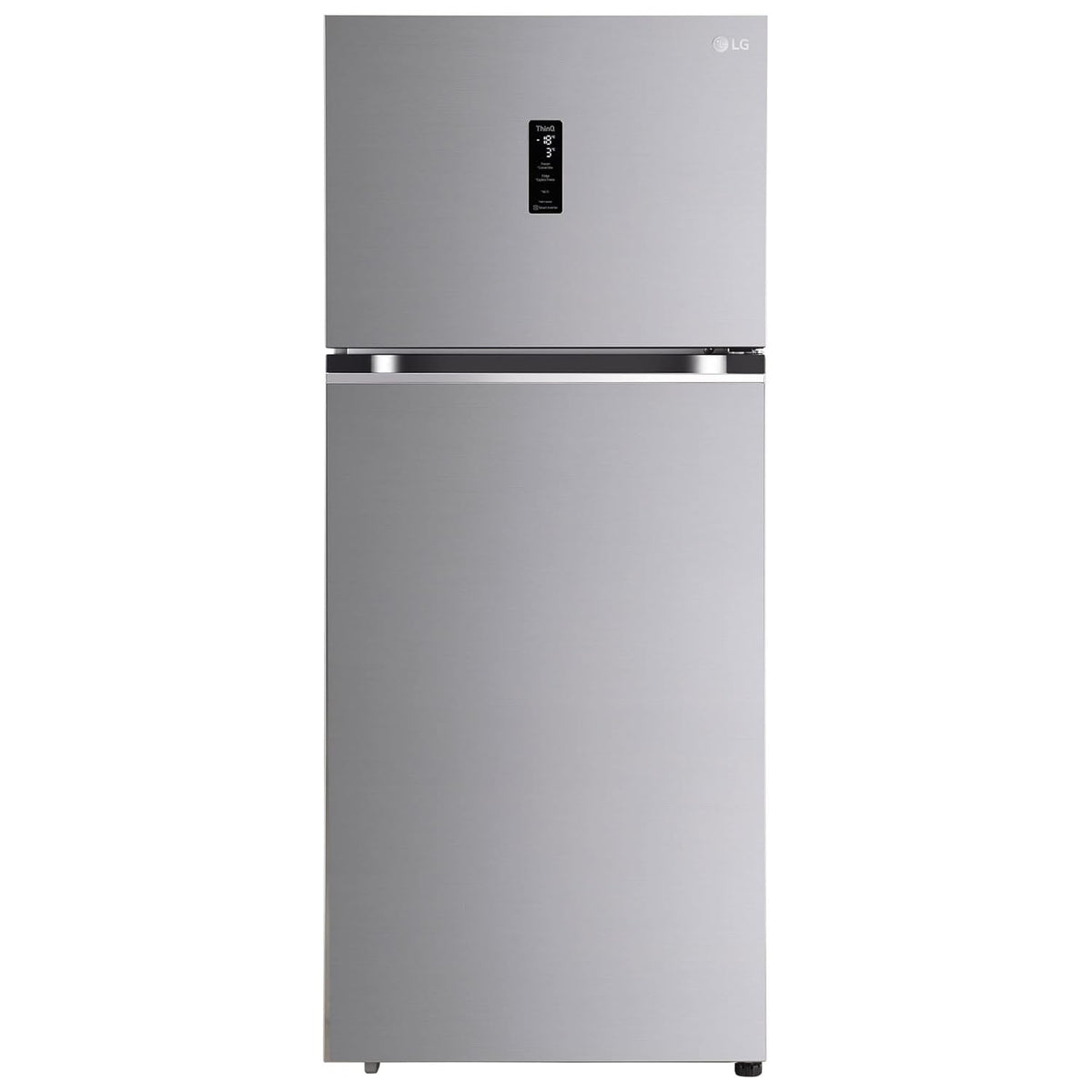 LG 380 L 3 Star Frost-Free Smart Inverter Wi-Fi Double Door Refrigerator Appliance (GL-T412VPZX, Shiny Steel, Convertible &amp; Door Cooling+, Gross Volume- 408 L)