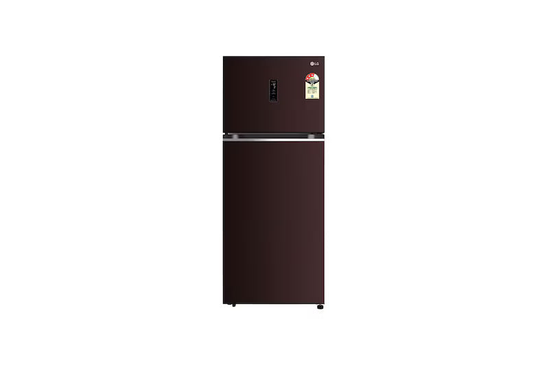 LG 380L Double Door Refrigerator, Convertible, Wi-Fi, Door Cooling™, Russet Sheen Finish, 3 Star GL-T412VRSX
