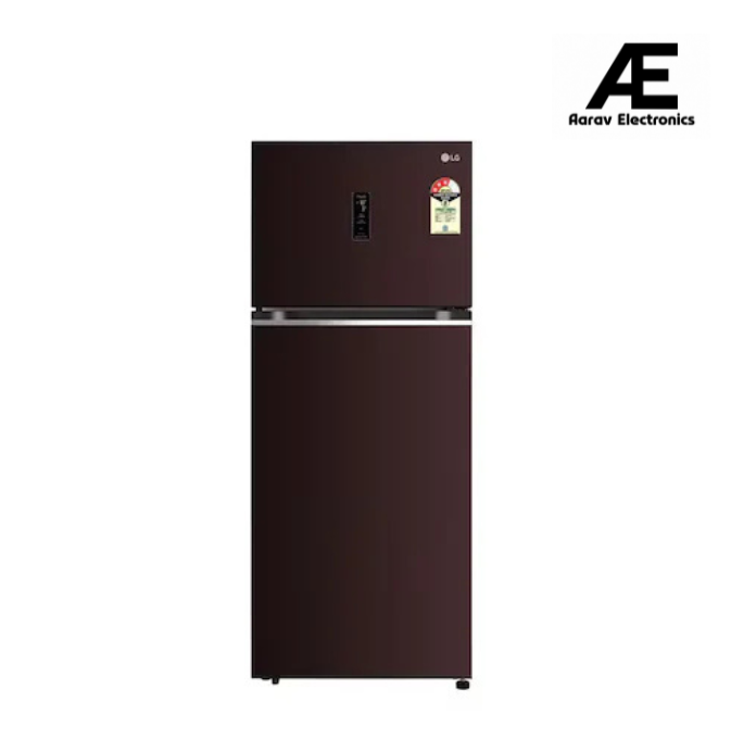 LG 380L Double Door Refrigerator, Convertible, Wi-Fi, Door Cooling™, Russet Sheen Finish, 3 Star GL-T412VRSX