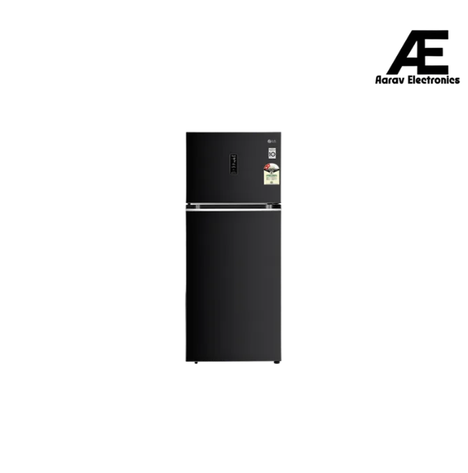 LG 466 Litres 2 Star Frost Free Double Door Smart Wifi Enabled Refrigerator with Multi Air Flow (GL-T492MESY, Ebony Sheen)