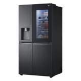 LG 630 L, Frost-Free, Inverter, Wi-Fi Convertible, InstaView Door-In-Door, Side-By-Side Refrigerator with Ice and Water Dispenser (GL-X257AMC3, Matte Black, Door Cooling+ with Hygiene Fresh+)