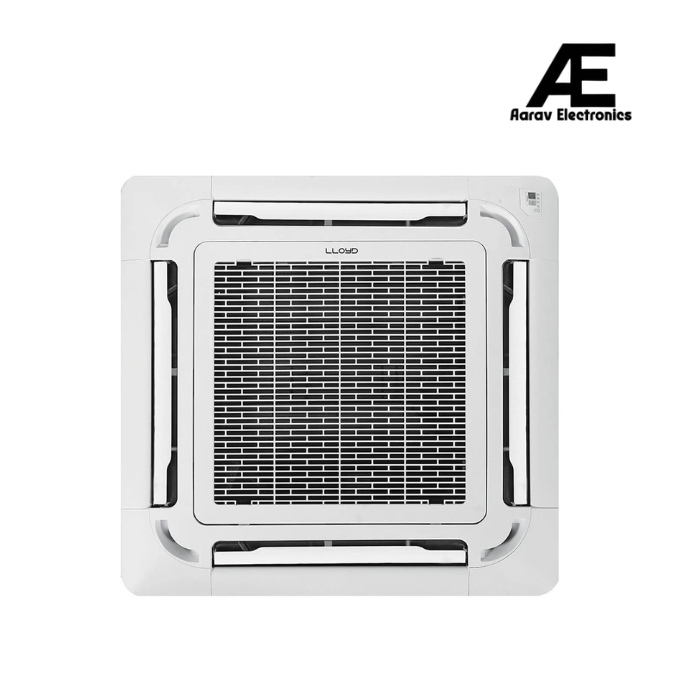 Lloyd 2 Ton 2 Star Fixed Speed Cassette Air Conditioner | 6250 W Cooling Capacity | R32 Refrigerant | 230V | White, 2026 model, GLC24B2XWAAR