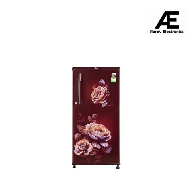 LG GLD1816WOWR 180L 1 Star Direct Cool Single Door Refrigerator | Fast Ice Making | Fit Max Chiller Tray | Toughened Glass Shelves | Wine Rose