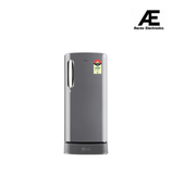 LG 185 L Single Door Refrigerator with Base Stand Drawer, Smart Inverter Compressor, Shiny Steel, 5 Star,(GLD1956ZAPZ)