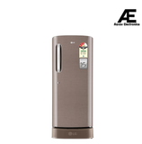 LG 224L 3 Star Direct Cool Single Door Refrigerator with Smart Inverter Compressor, Auto Smart Connect, Base Stand Drawer & Fawn Steel (GLD2336ZAFS)