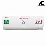 Lloyd 1.0 Ton 3 Star Inverter Split AC (5 in 1 Convertible, Copper, Anti-Viral + PM 2.5 Filter, White with Chrome Deco Strip, ‎230 Volts, GLS12I3FWAEA)