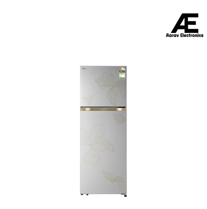 LG 251L 2 Star Frost Free Double Door Refrigerator with Smart Inverter Compressor, Smart Mode, Auto Smart Connect, Multi Air Flow & Radiant Inox (GLT2526WWRI)