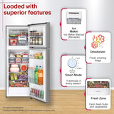 LG GLT2526XWDS 251L Double Door Convertible Refrigerator, Smart Inverter, Multi Air Flow, Dazzle Steel