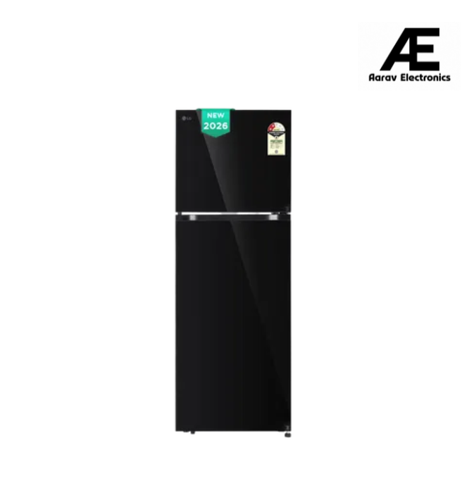 LG GLT3426SNBM 343L 2 Star Frost Free Double Door Convertible Refrigerator with Smart Inverter Compressor, Smart Diagnosis™, Multi Air Flow & Black Mirror Finish (2026 Model)