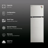 LG GLT3426SNUS 343L Convertible Refrigerator, Smart Inverter, Frost Free, Urban Steel