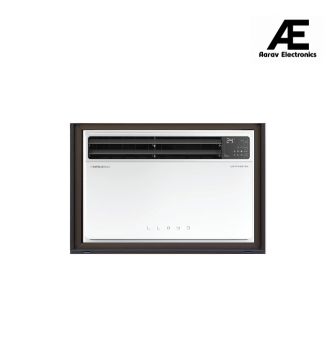 Lloyd 1.5 Ton 5 Star Inverter Window AC (Copper, Convertible 6-in-1 cooling, 4 Way Air Swing, Clean Air Filter,GLW18V5FWTBR, White)