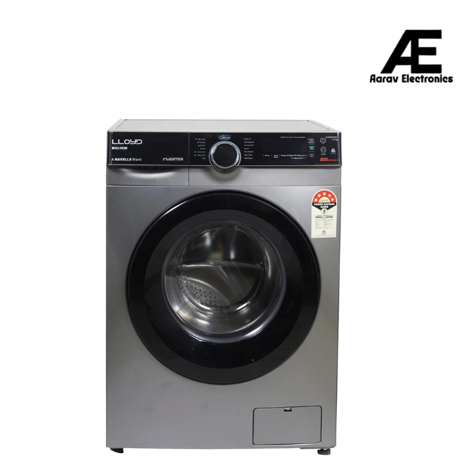 Lloyd 8.0 kg Fully Automatic Front Load Washing Machine (GLWMF80DK1, Dark Inox) (Open Box / Without Box)