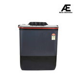 Lloyd 7.5 Kg 5 Star Elante Series Semi-Automatic Top Load Washing Machine (GLWMS75ARGEL, Black & Red, Active Soak)