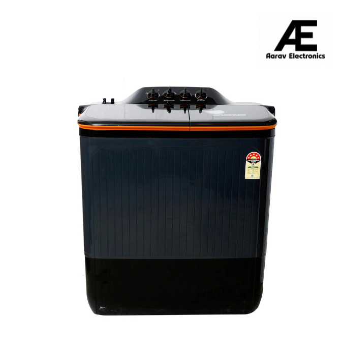 Havells-Lloyd Elante Pluss 12 Kg 5 Star Semi-Automatic Top Load Washing Machine (GLWS125EPHVG Dark Grey Tub with Orange Lids)