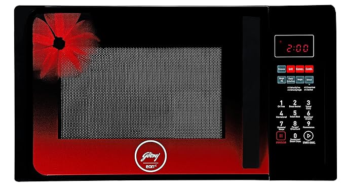 Godrej 23 Litres Convection Microwave Oven (GME 723 CF3 PM, Red Daisy, Multi Distribution Technology)