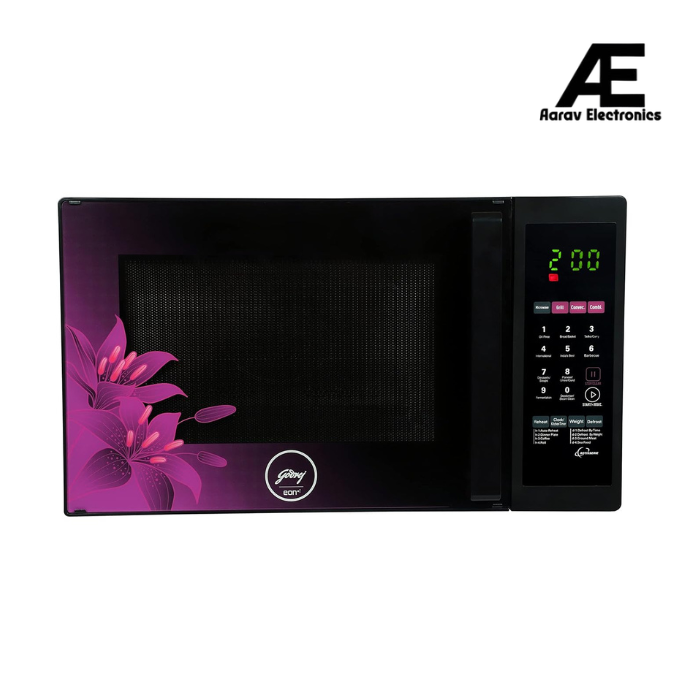 Godrej 34 Litres Convection Microwave Oven (GME 734 CR1 PM, Violet Floral, Dual Grill Technology)