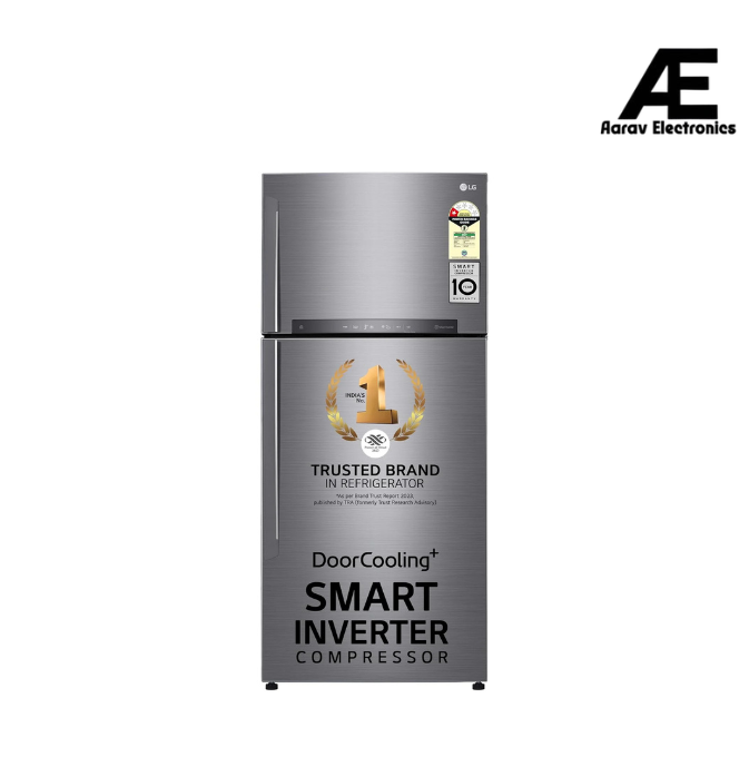 LG 506 L 1 Star Frost Free Inverter Wi-Fi Double Door Refrigerator (GN-H702HLHM, Platinum Silver3, With Hygiene Fresh+ &amp; Door Cooling+)