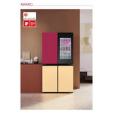 LG MoodUP™ 617 Litres 3 Star French Door Refrigerator | InstaView™ | 1.7 Lakh + Color Combinations | Built-in Bluetooth Speaker | ThinQ® (GR-A24FDMMB)