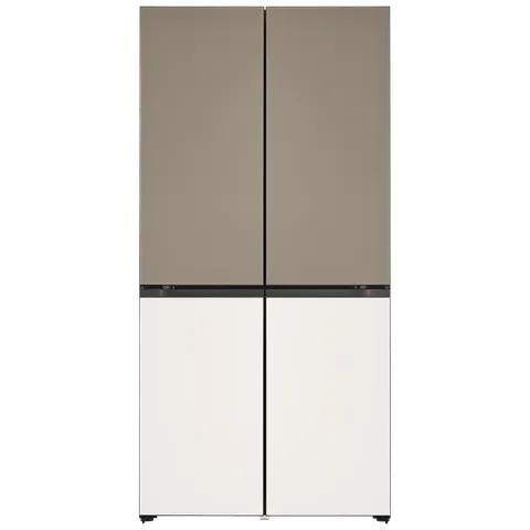 LG 614 Litres 3 Star Frost Free French Door Smart Wifi Enabled Refrigerator with Multi Air Flow (GR-B24FQGJB, Brown &amp; Beige)