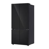 LG 610 Litres 3 Star French Door Refrigerator with Fresh Converter+, Convertilble | Wi-Fi Convertible | Hygiene Fresh+ | Smart Learner (GV-B25FFGMB, Black Glass Finish)