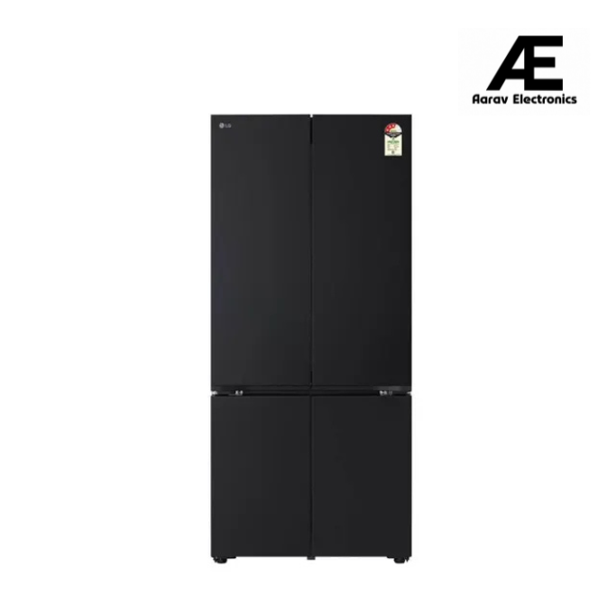 LG 610 Litres 3 Star French Door Refrigerator with Fresh Converter+, Convertilble | Wi-Fi Convertible | Hygiene Fresh+ | Smart Learner (GV-B25FFGMB, Black Glass Finish)