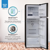 Voltas Beko RFF334D /1WPV100RXBD 283L 1 Star Frost Free Double Door Refrigerator | Wooden Black | ProSmart Inverter Compressor