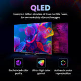 Haier 80cm (32) Full HD QLED Smart Google TV, H32S80FFX, with Google Assistant, Dolby Audio, MEMC, HDR 10, Micro Dimming, 3 HDMI, 2 USB, Bluetooth, 20W Audio
