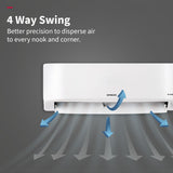 Hitachi 1 Ton Class 3 Star Xpandable+ Inverter Split AC (100% Copper, 4-Way Swing, ice Clean, Dust Filter, 3400SXL RAS.D312PCBIBS, White)