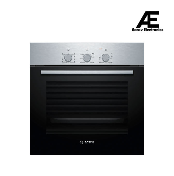 Bosch Series 2 60cm Built-In Oven | 66L Capacity | 3D Hotair | 5 Heating Functions | EcoClean Direct | Rapid Heating - HBF031BR0I
