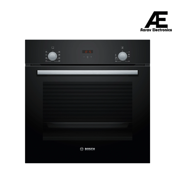 Bosch HBF532BA0I 66L Built-in Oven (Black) | 3D Hotair, EcoClean, Child Lock | 60cm Series 2 |