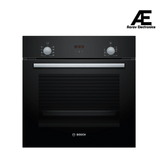 Bosch HBF532BA0I 66L Built-in Oven (Black) | 3D Hotair, EcoClean, Child Lock | 60cm Series 2 |