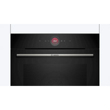 Bosch HBG7341B1, Series 8 Smart Built-in Oven, 60 x 60 cm,Black, Dirt-Repellent & Self-Cleaning, Air Fry, Bosch Assist Automatic, 3D Hot Air, Colour Touch Screen & Operating Ring